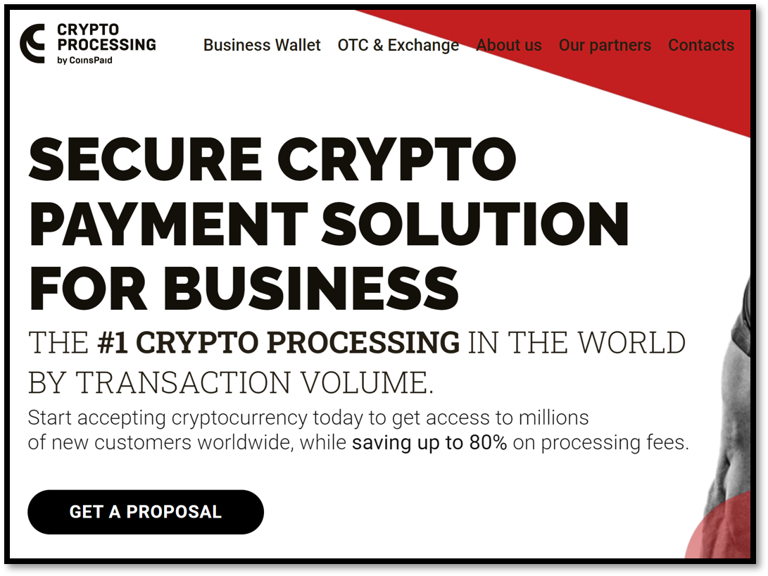 Crypto payment processor CryptoProcessing